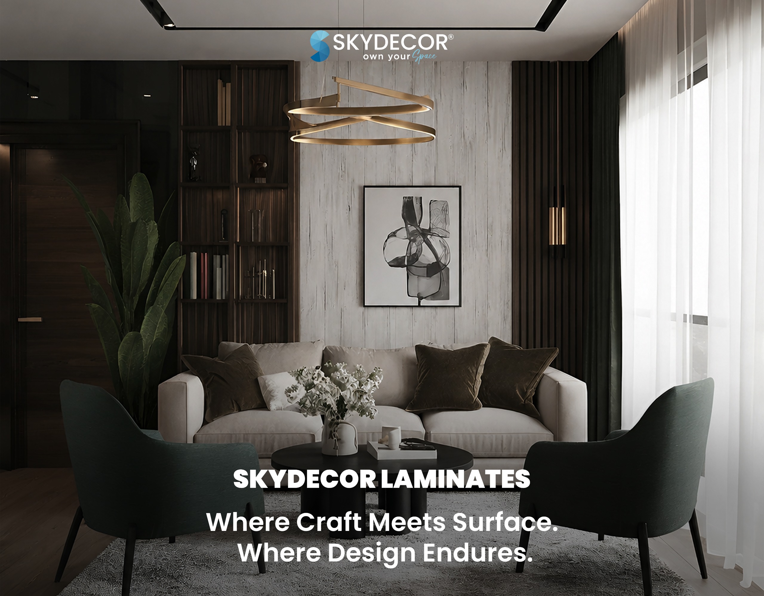 Skydecor Premium Laminates Where Craft Meets Surface. Where Design Endures.
