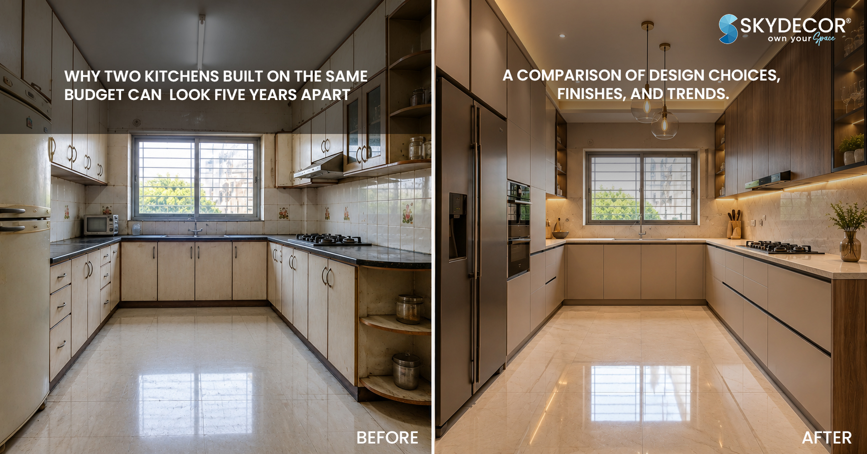 Why Two Kitchens Built on the Same Budget Can Look Five Years Apart
