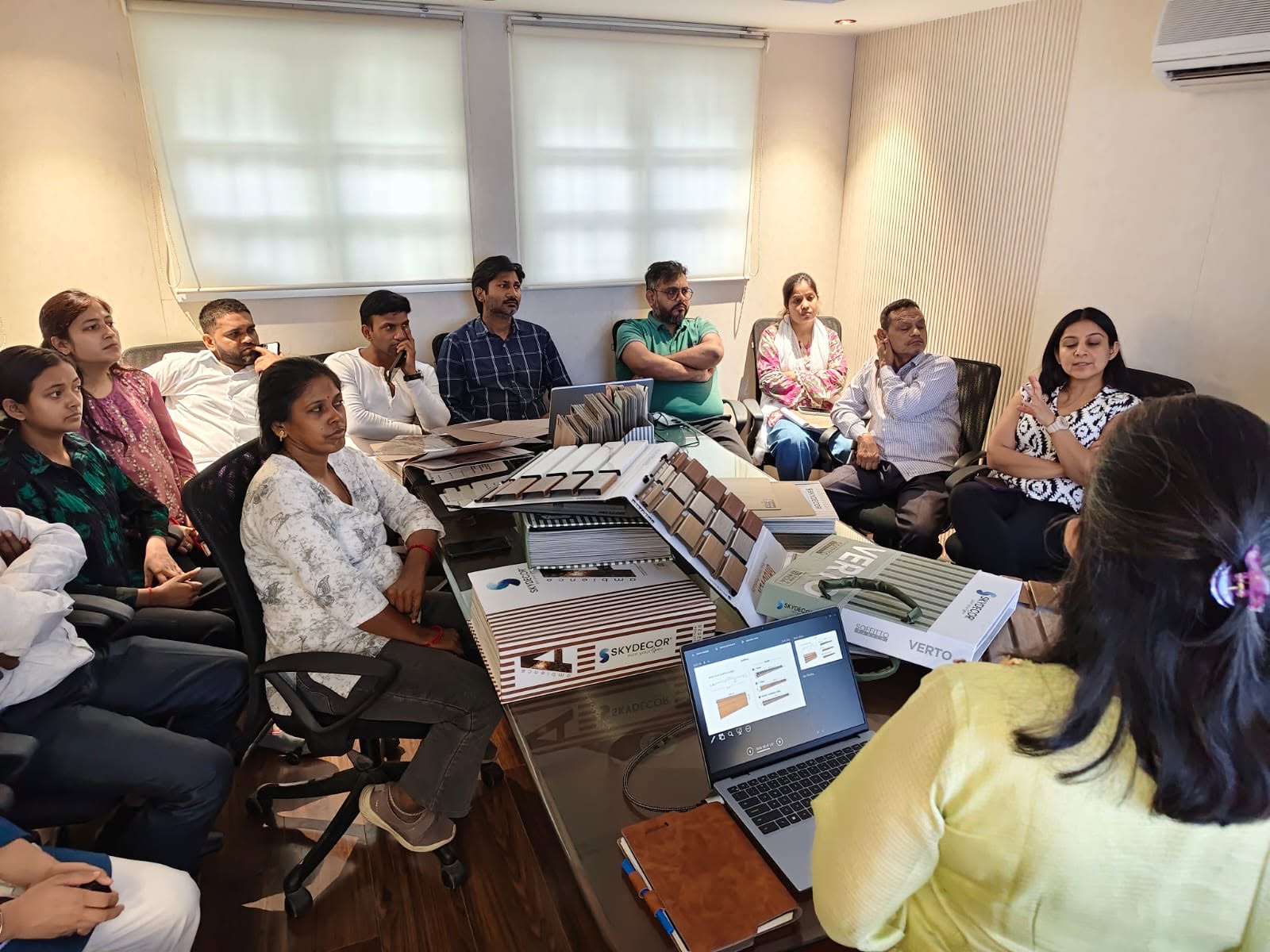 Skydecor Team successfully conducted an in-house group presentation at ARCH-EN DESIGN, Lucknow